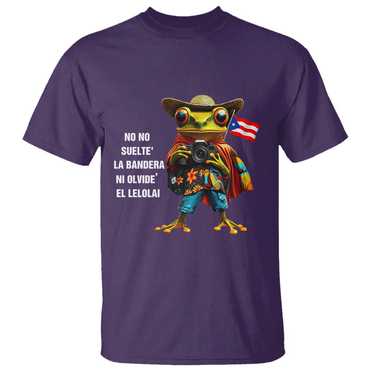Puerto Rico Coqui' T Shirt Debí Tirar Más Fotos TS02 Purple Print Your Wear