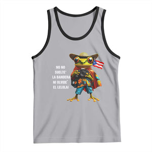 Puerto Rico Coqui' Tank Top Debí Tirar Más Fotos TS02 Athletic Heather Black Print Your Wear