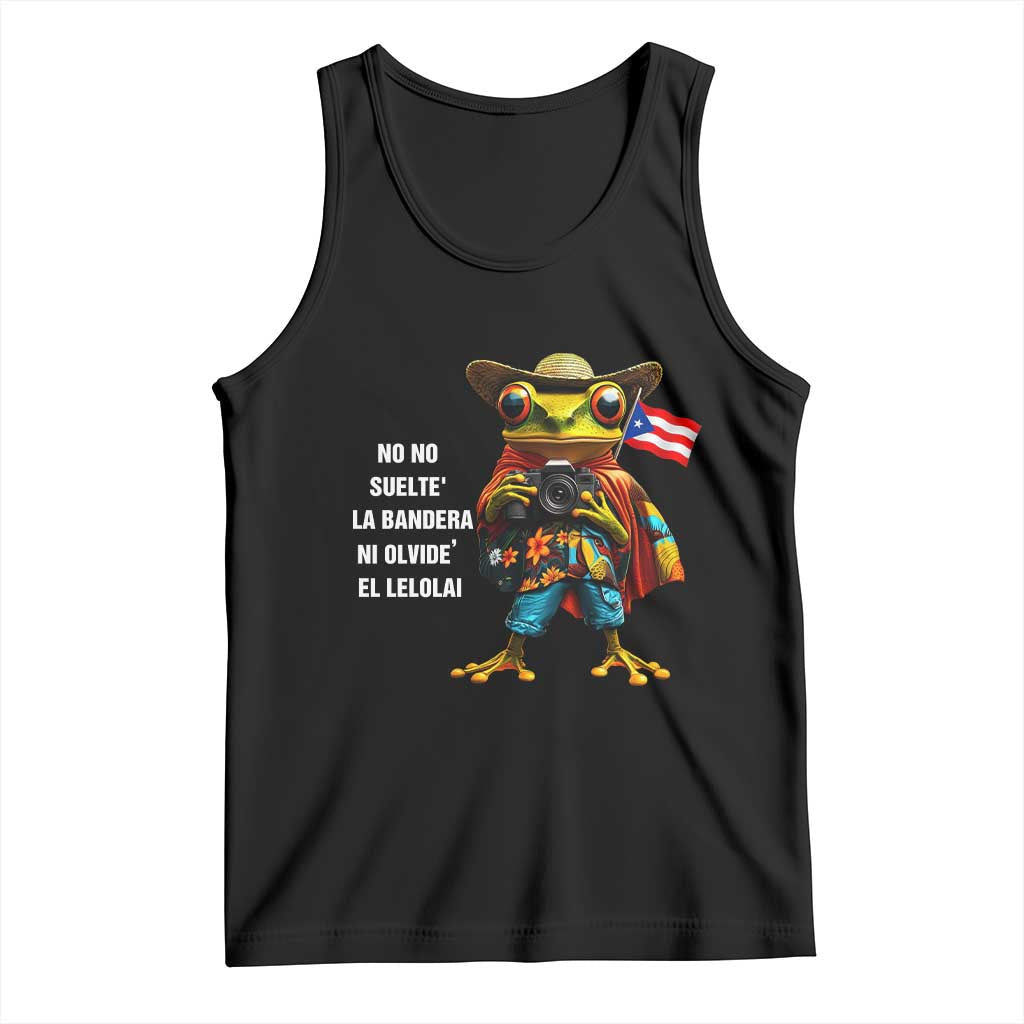 Puerto Rico Coqui' Tank Top Debí Tirar Más Fotos TS02 Black Print Your Wear