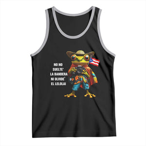 Puerto Rico Coqui' Tank Top Debí Tirar Más Fotos TS02 Black Athletic Heather Print Your Wear