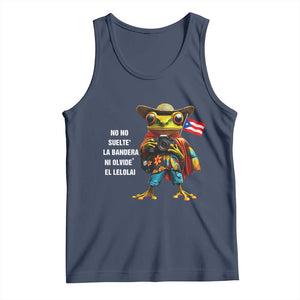 Puerto Rico Coqui' Tank Top Debí Tirar Más Fotos TS02 Navy Print Your Wear
