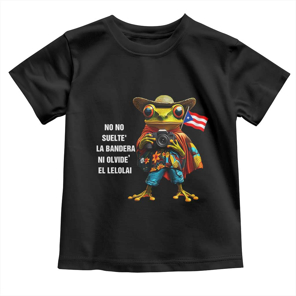 Puerto Rico Coqui' Toddler T Shirt Debí Tirar Más Fotos TS02 Black Print Your Wear