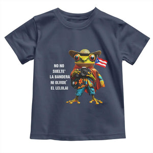 Puerto Rico Coqui' Toddler T Shirt Debí Tirar Más Fotos TS02 Navy Print Your Wear