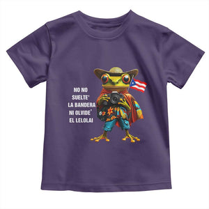 Puerto Rico Coqui' Toddler T Shirt Debí Tirar Más Fotos TS02 Purple Print Your Wear