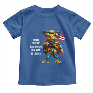 Puerto Rico Coqui' Toddler T Shirt Debí Tirar Más Fotos TS02 Royal Blue Print Your Wear