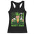 Funny St Patrick's Day Trump Racerback Tank Top Paddy's Back 45 47 President USA Flag TS02 Black Print Your Wear