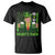 Funny St Patrick's Day Trump T Shirt Paddy's Back 45 47 President USA Flag TS02 Black Print Your Wear