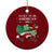 Funny St Patrick's Day Trump Ceramic Ornament Lucky To Be American 2025 TS02 1pc Red Print Your Wear