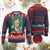 Funny Trump Make St Patrick's Day Great Again Knit Sweatshirt Green American Flag TS02 Burgundy Print Your Wear