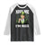 Funny St Patrick's Day Trump Raglan Shirt Kiss Me I'm Rizz TS02 Black White Print Your Wear