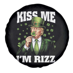 Funny St Patrick's Day Trump Spare Tire Cover Kiss Me I'm Rizz TS02 Print Your Wear