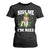 Funny St Patrick's Day Trump T Shirt For Women Kiss Me I'm Rizz TS02 Black Print Your Wear