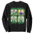 Funny St Patrick's Day Trump Sweatshirt Make America Lucky Again Shamrock Retro TS02 Black Print Your Wear
