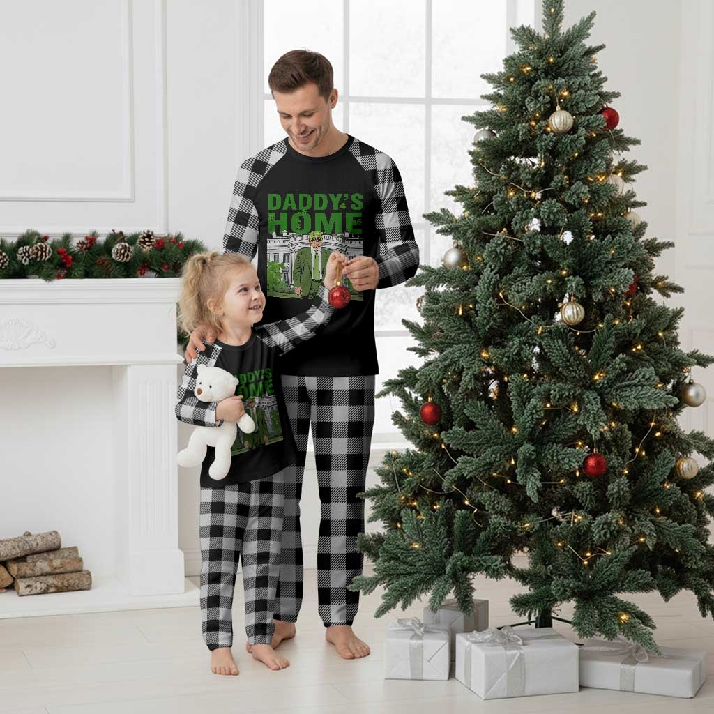 Funny St Patrick's Day Trump Plaid Pajama Set Daddy's Home White House TS02 White Plaid Print Your Wear