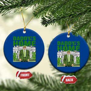 Funny St Patrick's Day Trump Ceramic Ornament Daddy's Home White House TS02 1pc Blue Print Your Wear