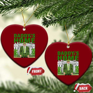 Funny St Patrick's Day Trump Ceramic Ornament Daddy's Home White House TS02 Print Your Wear