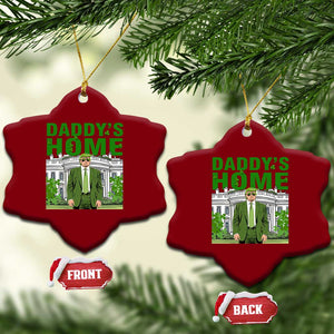 Funny St Patrick's Day Trump Ceramic Ornament Daddy's Home White House TS02 Print Your Wear