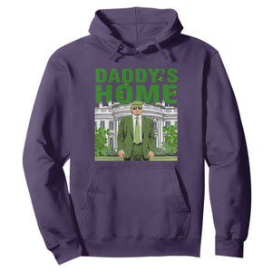 Funny St Patrick's Day Trump Hoodie Daddy's Home White House TS02 Purple Print Your Wear