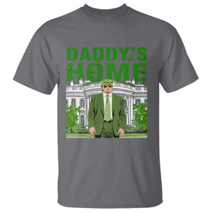 Funny St Patrick's Day Trump T Shirt Daddy's Home White House TS02 Charcoal Print Your Wear