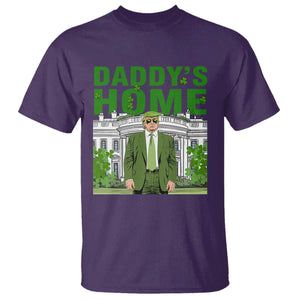 Funny St Patrick's Day Trump T Shirt Daddy's Home White House TS02 Purple Print Your Wear