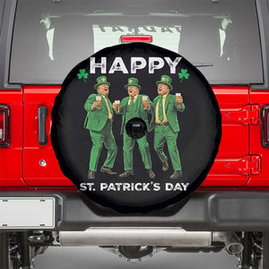 Funny St Patrick's Day Trump Spare Tire Cover Dancing Saint Patrick TS02 Black Print Your Wear