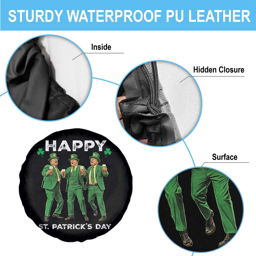 Funny St Patrick's Day Trump Spare Tire Cover Dancing Saint Patrick TS02 Print Your Wear