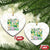 Teachers St Patrick's Day Ceramic Ornament One Lucky Teacher Retro Groovy TS02 Print Your Wear