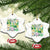 Teachers St Patrick's Day Ceramic Ornament One Lucky Teacher Retro Groovy TS02 Print Your Wear