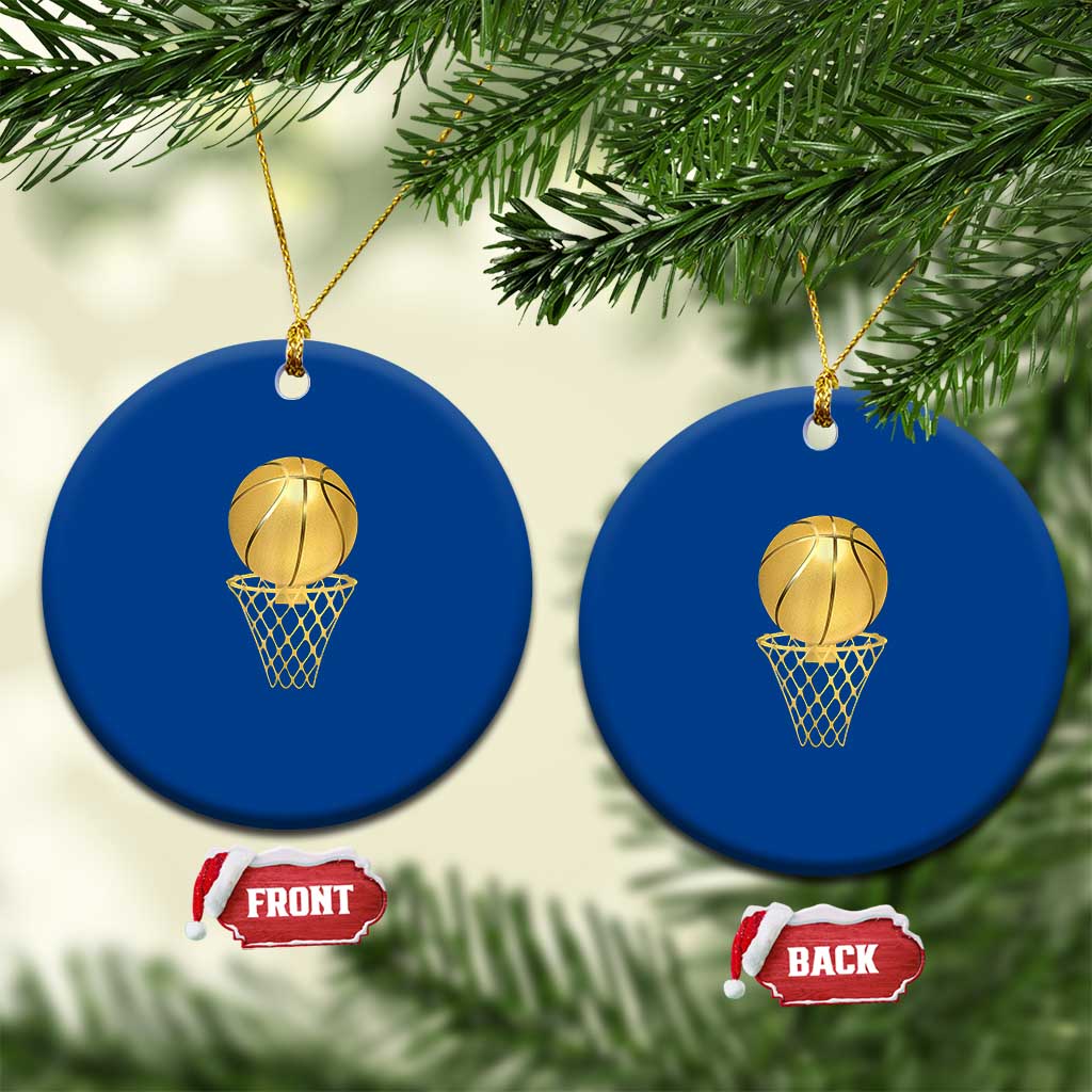 Golden Basketball Hoop Ceramic Ornament Trophy Game Player Coach Sports Lover TS02 1pc Blue Print Your Wear