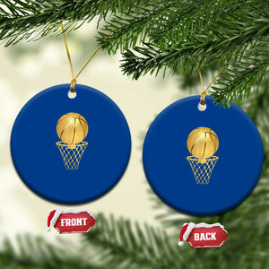 Golden Basketball Hoop Ceramic Ornament Trophy Game Player Coach Sports Lover TS02 1pc Blue Print Your Wear
