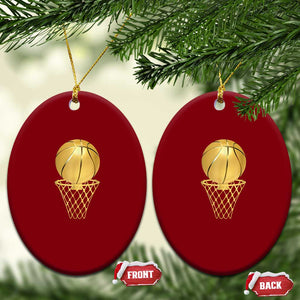 Golden Basketball Hoop Ceramic Ornament Trophy Game Player Coach Sports Lover TS02 Print Your Wear