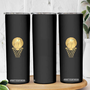 Golden Basketball Hoop Skinny Tumbler Trophy Game Player Coach Sports Lover TS02 Print Your Wear