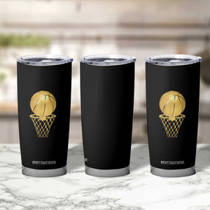 Golden Basketball Hoop Tumbler Cup Trophy Game Player Coach Sports Lover TS02 Print Your Wear