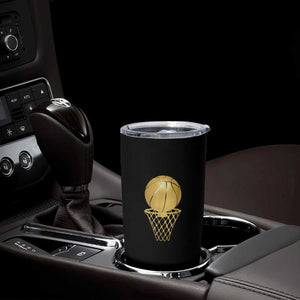 Golden Basketball Hoop Tumbler Cup Trophy Game Player Coach Sports Lover TS02 Print Your Wear