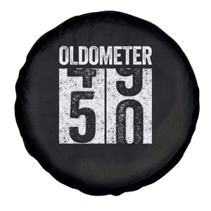 Oldometer 50 Birthday Spare Tire Cover Funny Vintage Aged to Perfection TS02 Print Your Wear