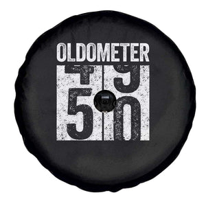 Oldometer 50 Birthday Spare Tire Cover Funny Vintage Aged to Perfection TS02 Print Your Wear