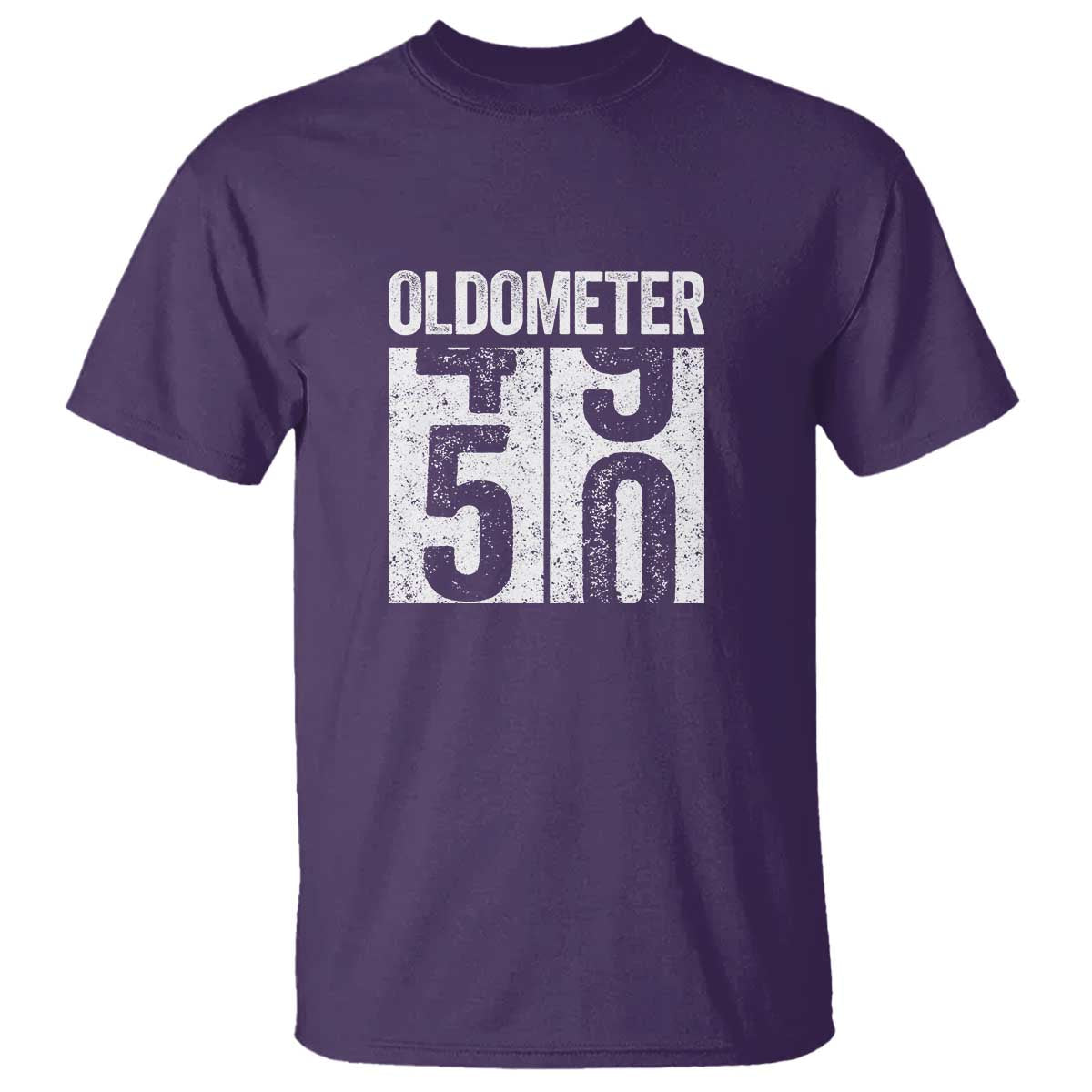 Oldometer 50 Birthday T Shirt Funny Vintage Aged to Perfection TS02 Purple Print Your Wear