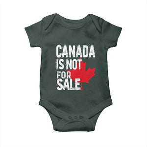 Canada Is Not For Sale Baby Onesie Distressed Vintage Canadian Maple Leaf TS02 Print Your Wear