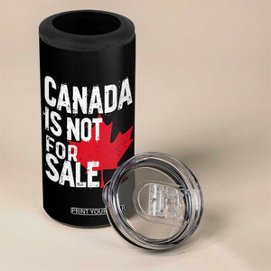 Canada Is Not For Sale 4 in 1 Can Cooler Tumbler Distressed Vintage Canadian Maple Leaf TS02 Print Your Wear