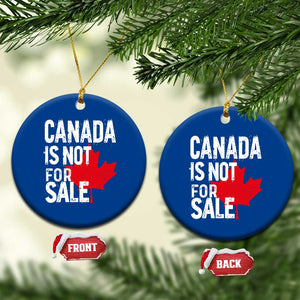 Canada Is Not For Sale Ceramic Ornament Distressed Vintage Canadian Maple Leaf TS02 1pc Blue Print Your Wear