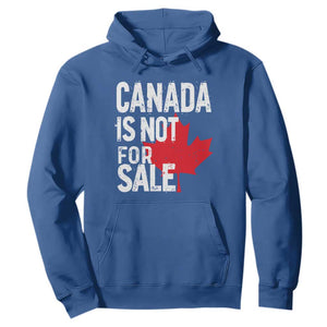 Canada Is Not For Sale Hoodie Distressed Vintage Canadian Maple Leaf TS02 Royal Blue Print Your Wear