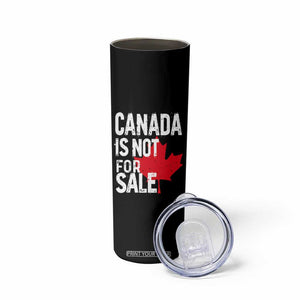 Canada Is Not For Sale Skinny Tumbler Distressed Vintage Canadian Maple Leaf TS02 Print Your Wear