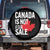 Canada Is Not For Sale Spare Tire Cover Distressed Vintage Canadian Maple Leaf TS02 No hole Black Print Your Wear