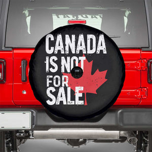 Canada Is Not For Sale Spare Tire Cover Distressed Vintage Canadian Maple Leaf TS02 Black Print Your Wear