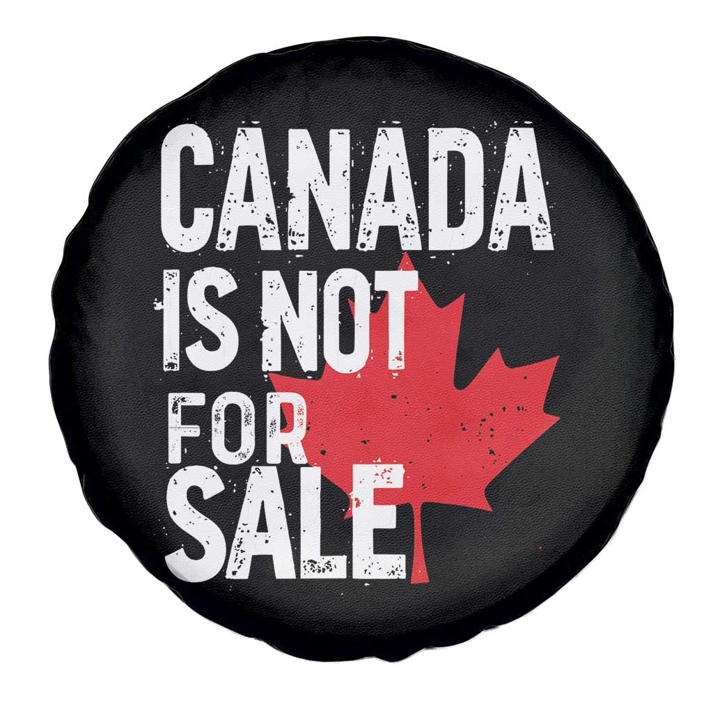 Canada Is Not For Sale Spare Tire Cover Distressed Vintage Canadian Maple Leaf TS02 Print Your Wear