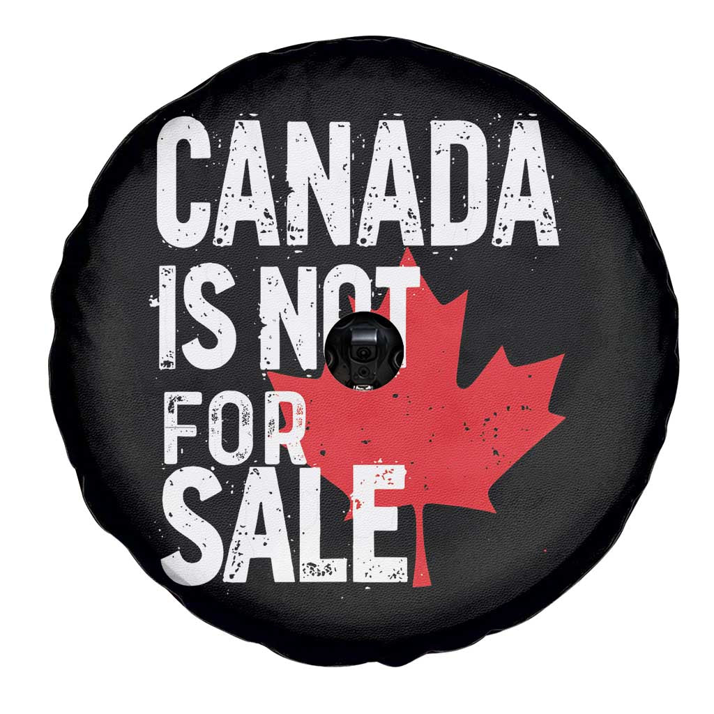 Canada Is Not For Sale Spare Tire Cover Distressed Vintage Canadian Maple Leaf TS02 Print Your Wear