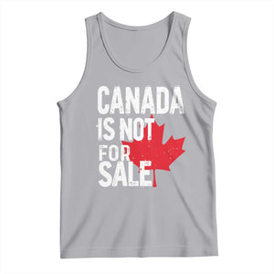 Canada Is Not For Sale Tank Top Distressed Vintage Canadian Maple Leaf TS02 Athletic Heather Print Your Wear