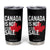 Canada Is Not For Sale Tumbler Cup Distressed Vintage Canadian Maple Leaf TS02 Black Print Your Wear