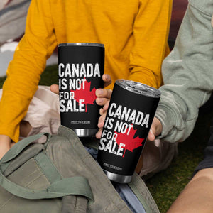 Canada Is Not For Sale Tumbler Cup Distressed Vintage Canadian Maple Leaf TS02 Print Your Wear
