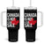 Canada Is Not For Sale Tumbler With Handle Distressed Vintage Canadian Maple Leaf TS02 One Size: 40 oz Black Print Your Wear